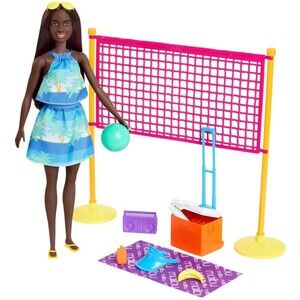 Barbie Loves the Ocean Beach Volleyball Playset Doll Accessories Mattel NEW